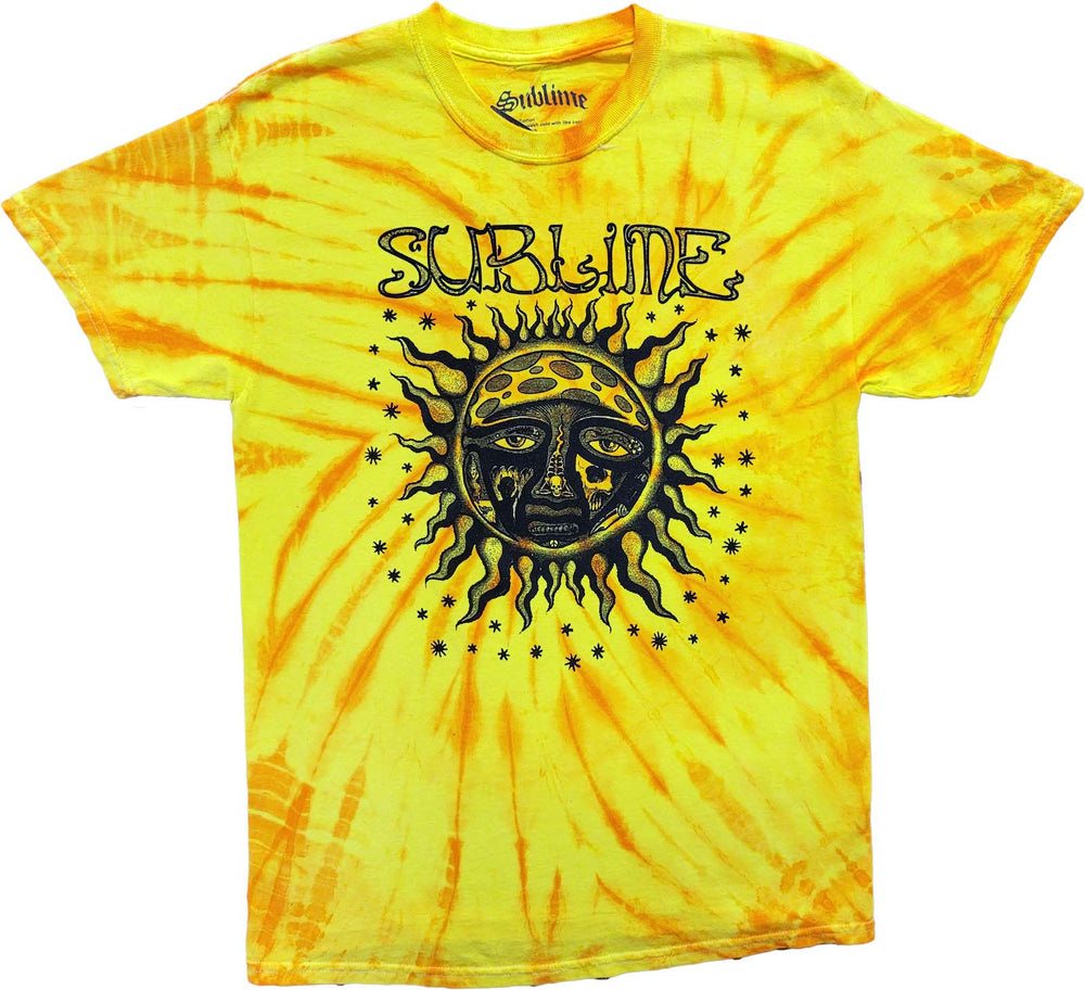 freedom yellow tie dye t-shirt retr